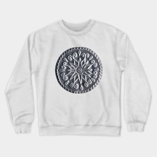 Silver Foil Mandala Crewneck Sweatshirt